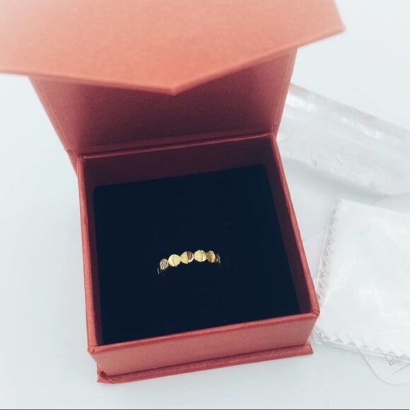 Sterling Silver CZ Toe Ring Gold Plated - Picture 2 of 6